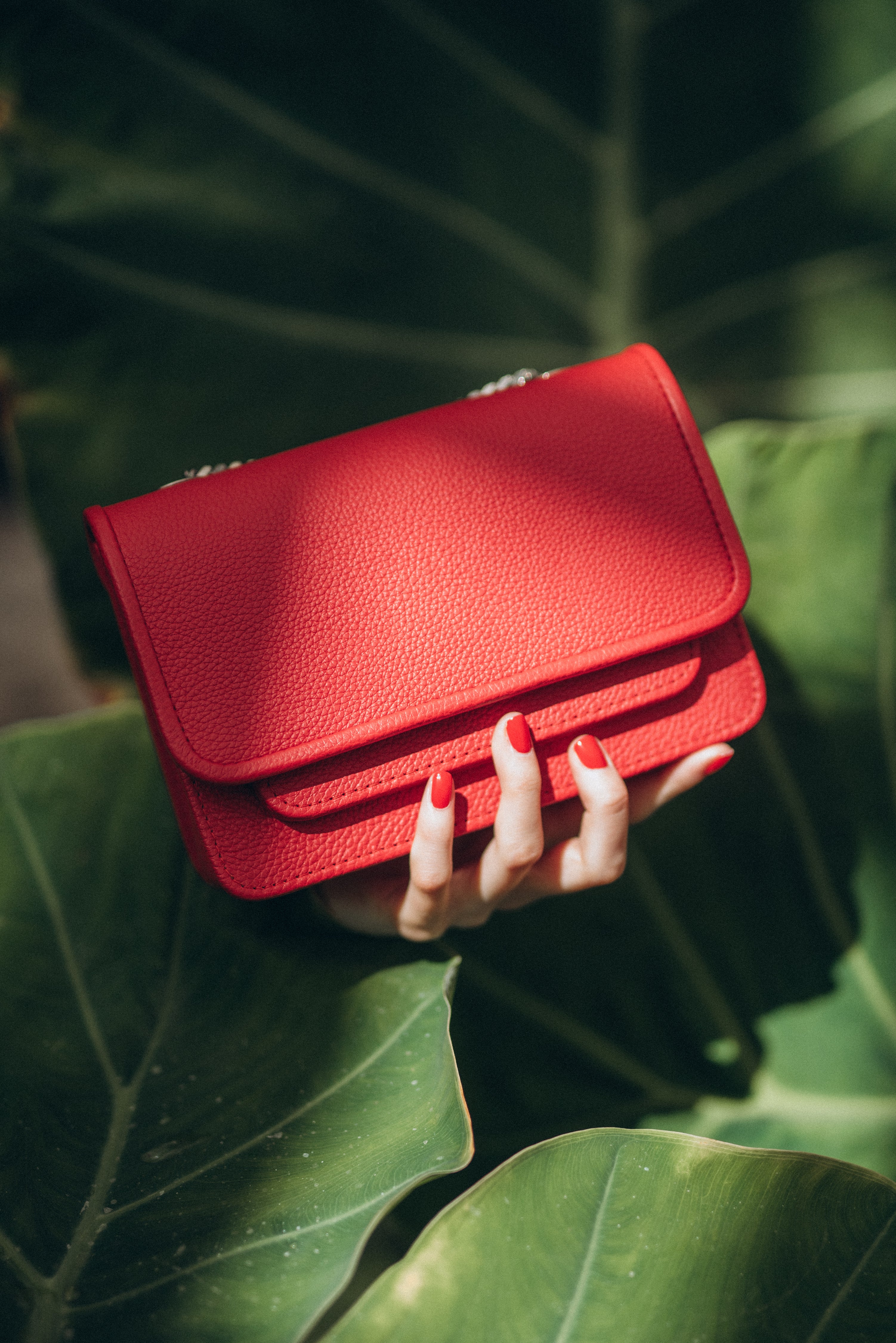 Mini Bag Red with Chain