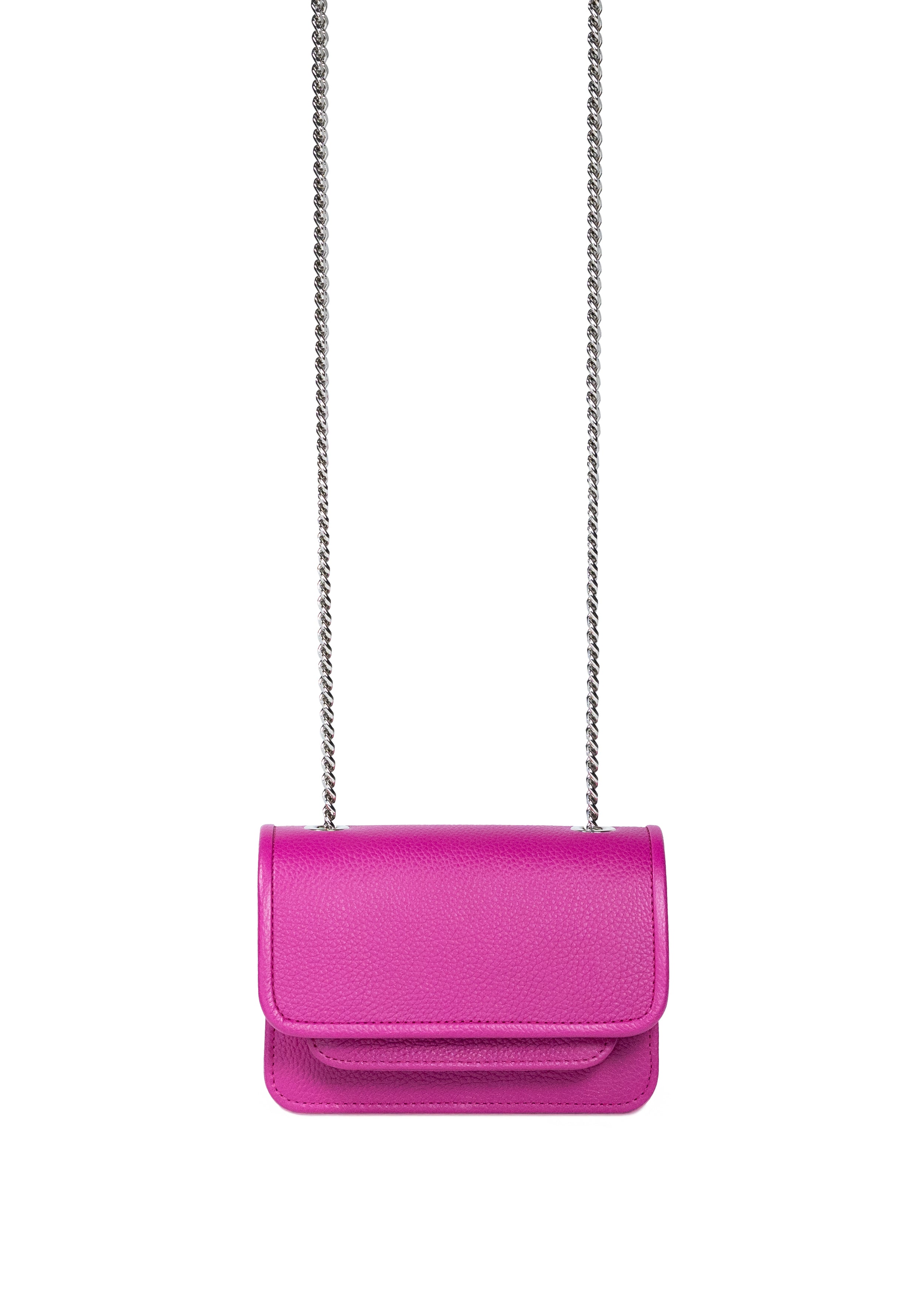 Mini Bag Fuchsia with Chain