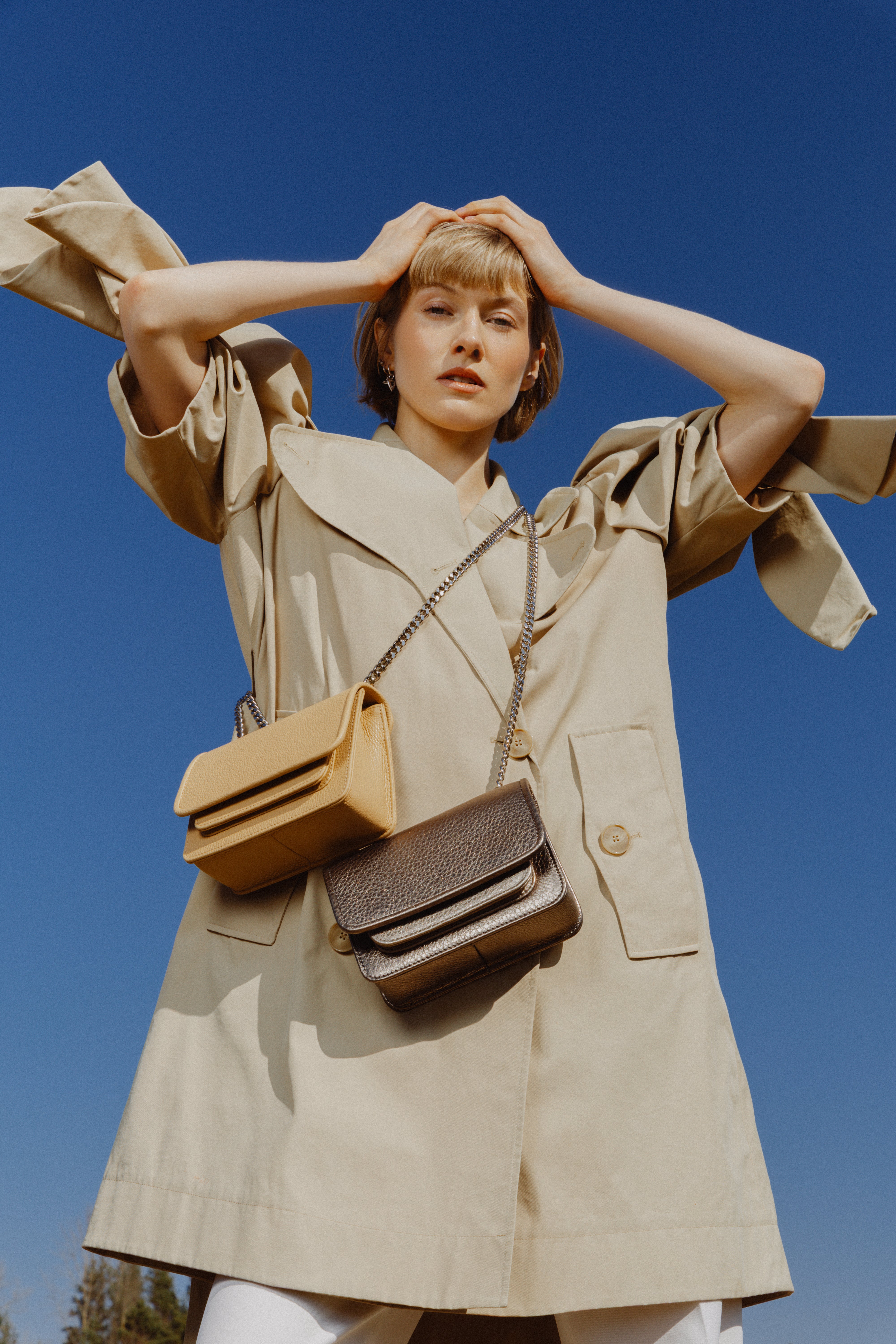 Mini Bag Beige with Chain
