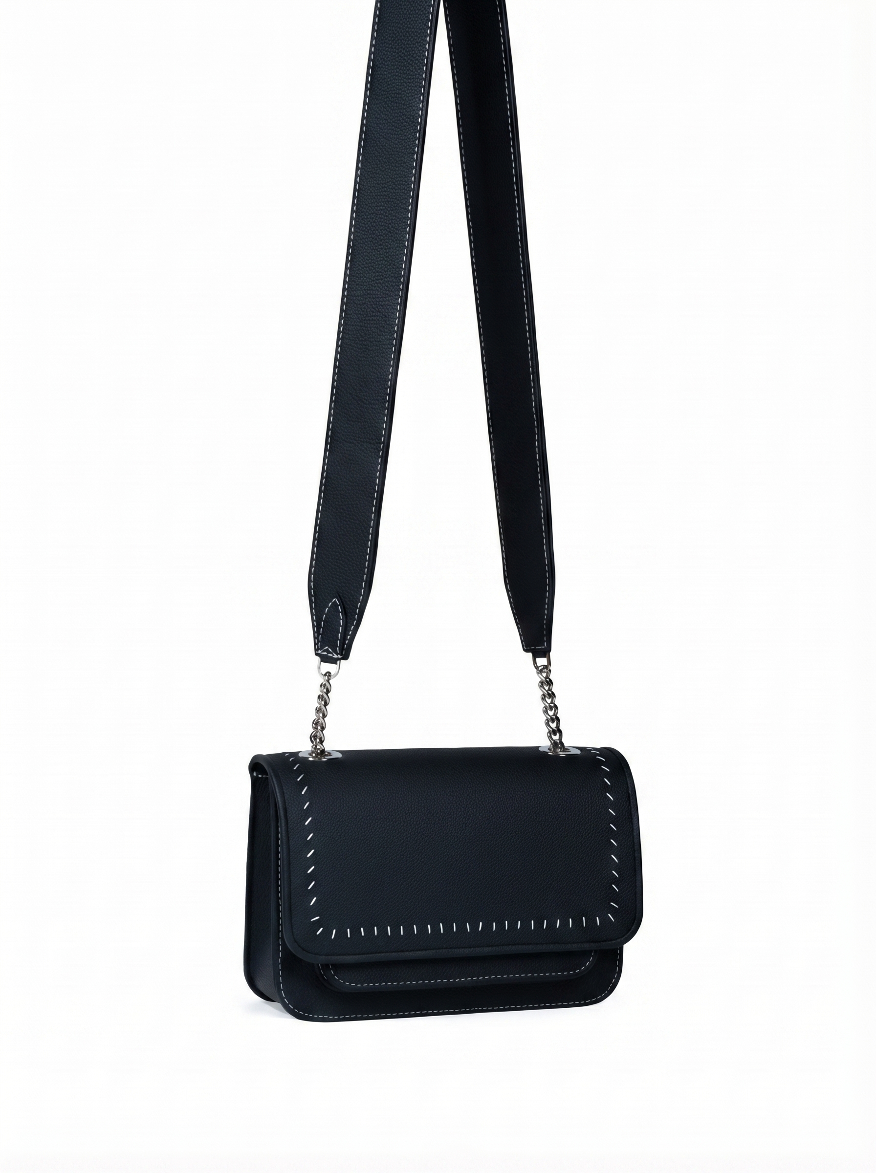 Mini Bag Black with Thread