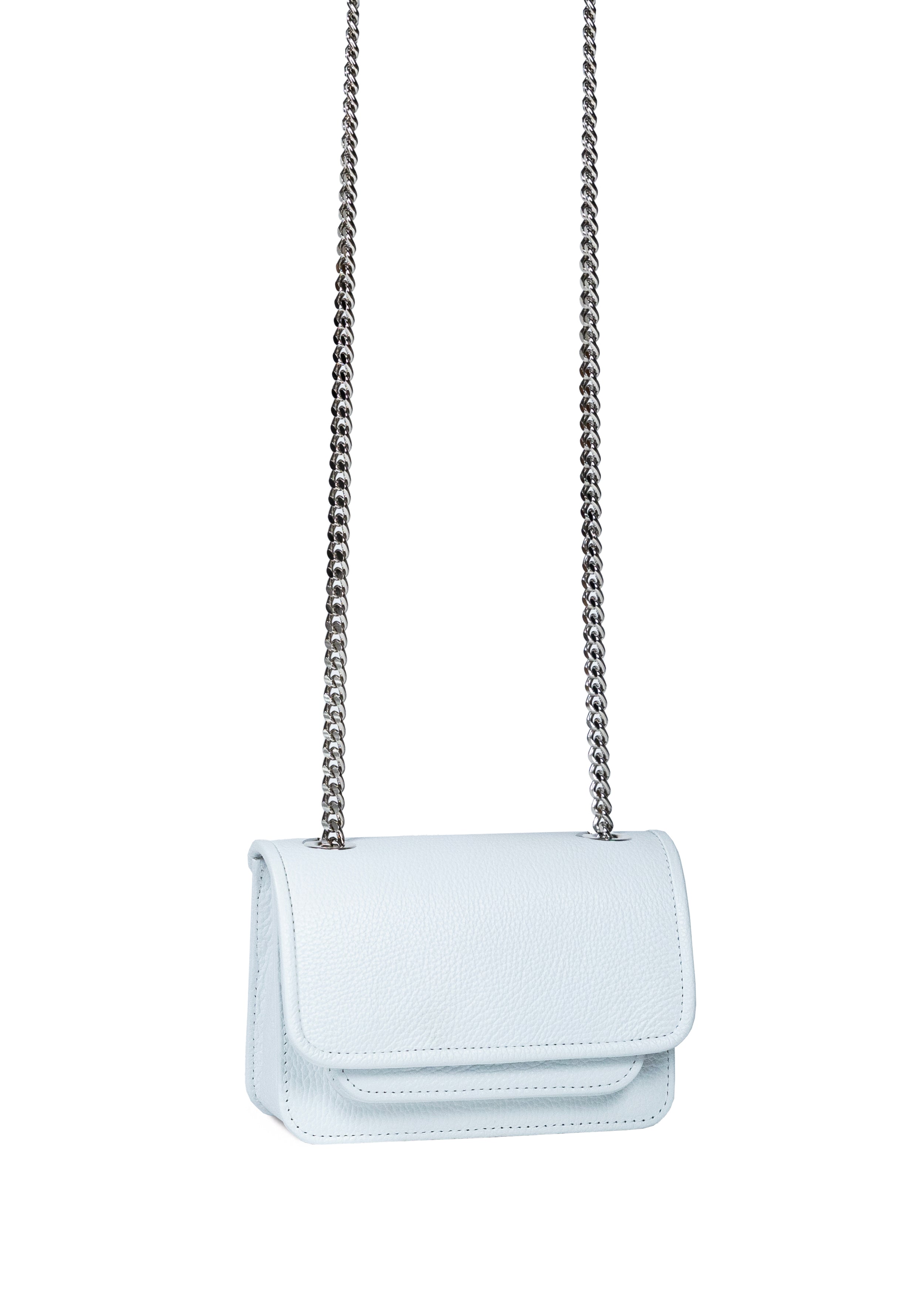 Mini Bag White with Chain