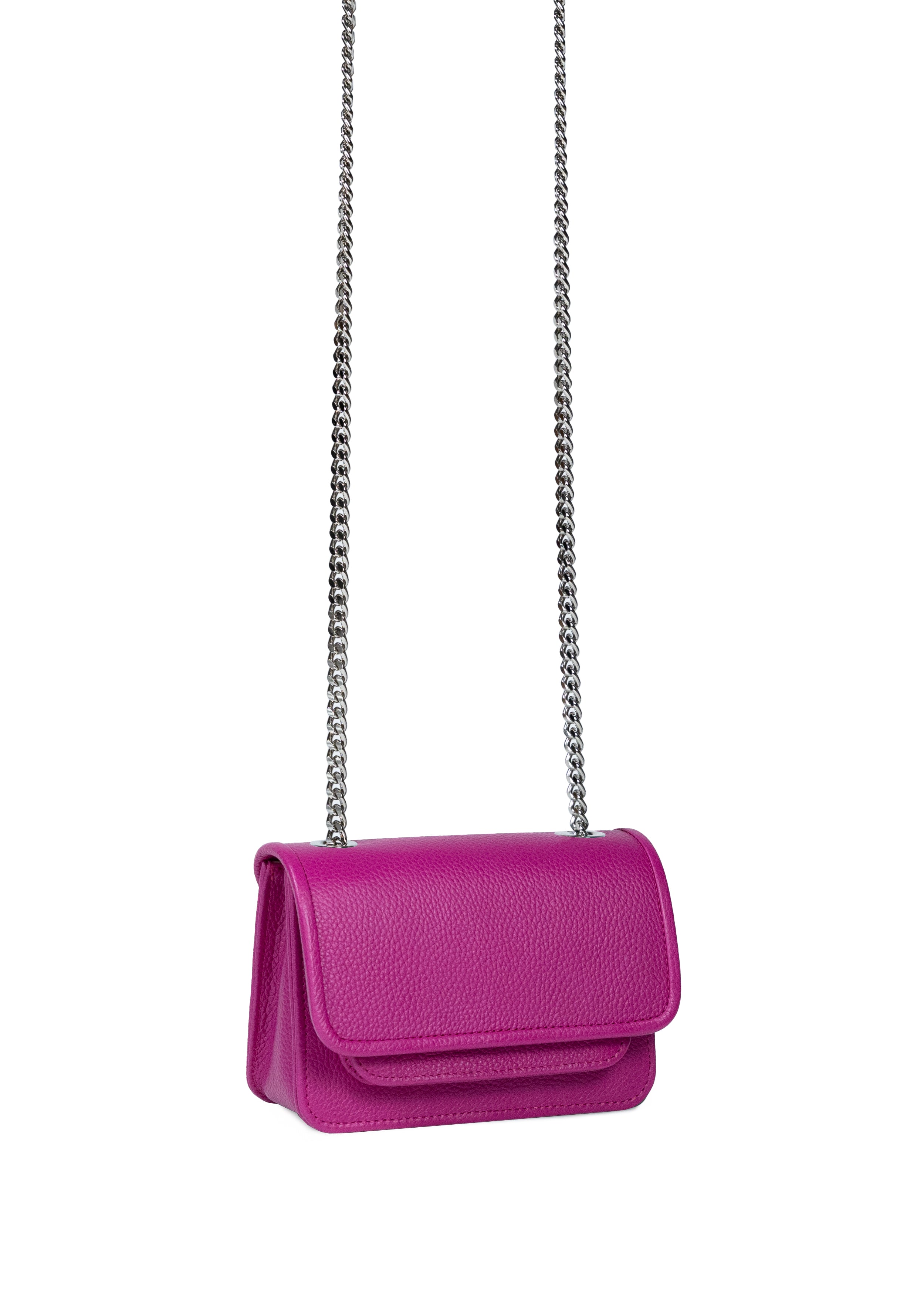 Mini Bag Fuchsia with Chain