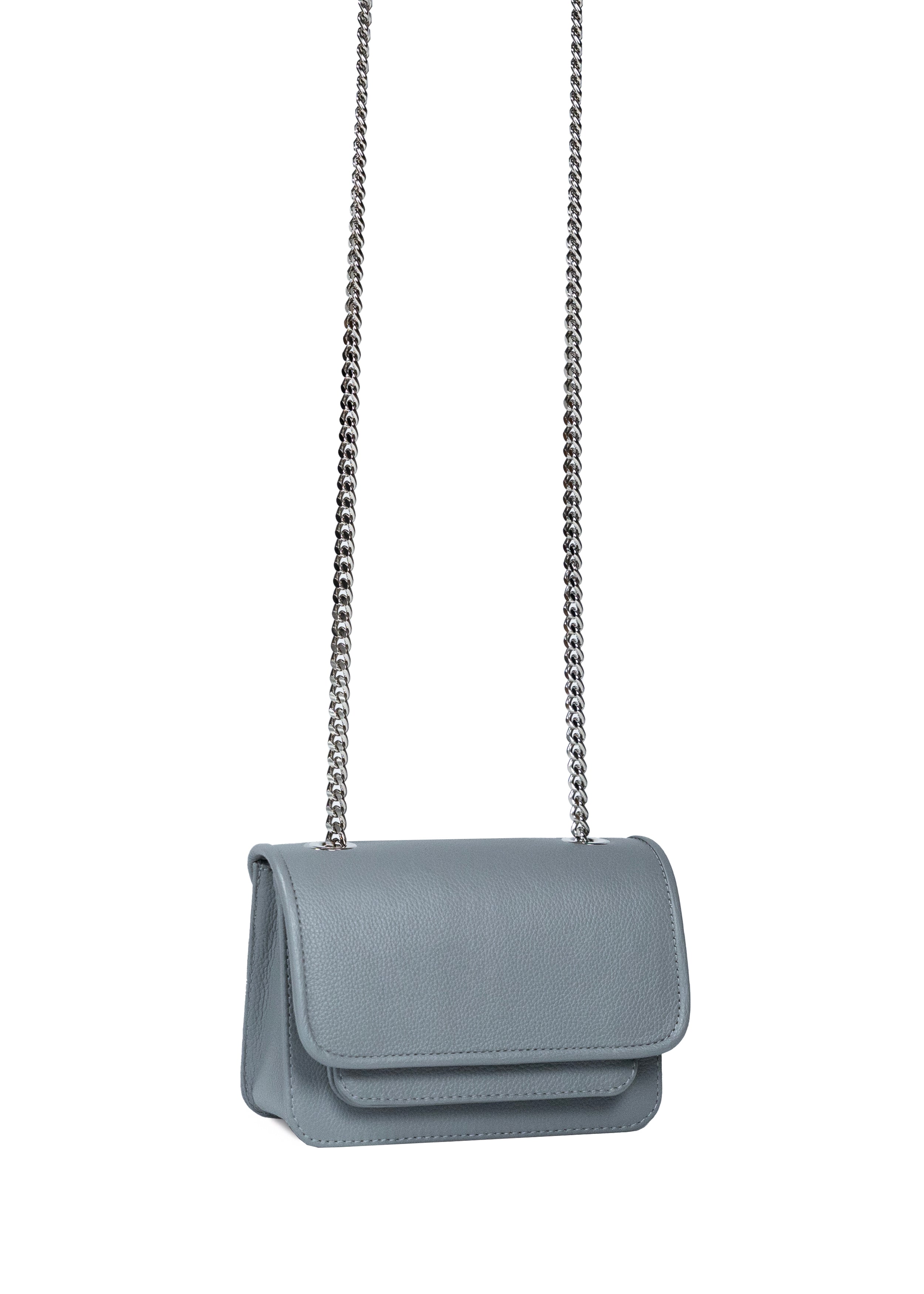 Mini Bag Light Grey with Chain