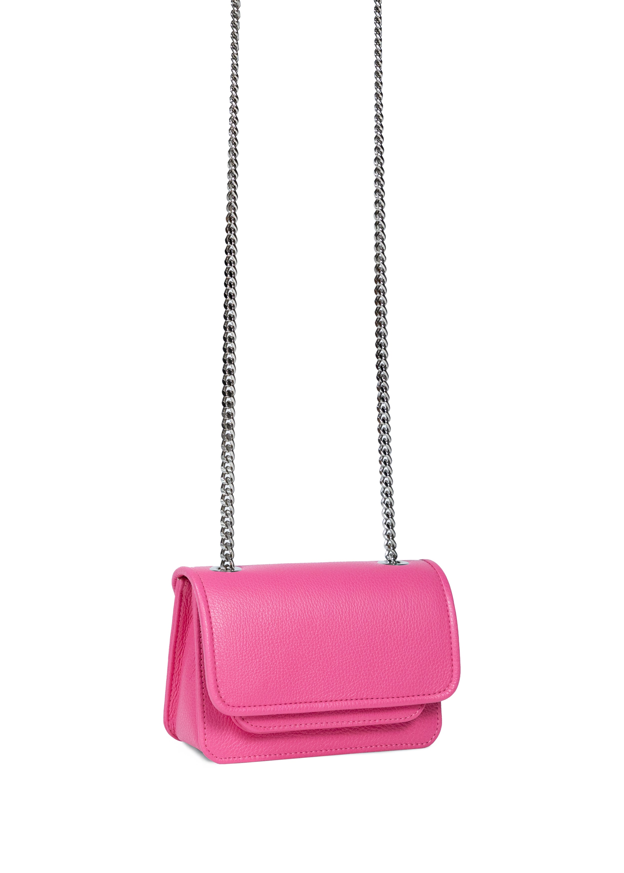 Mini Bag Bright Pink with Chain