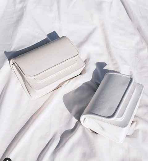 Mini Bag White with Chain