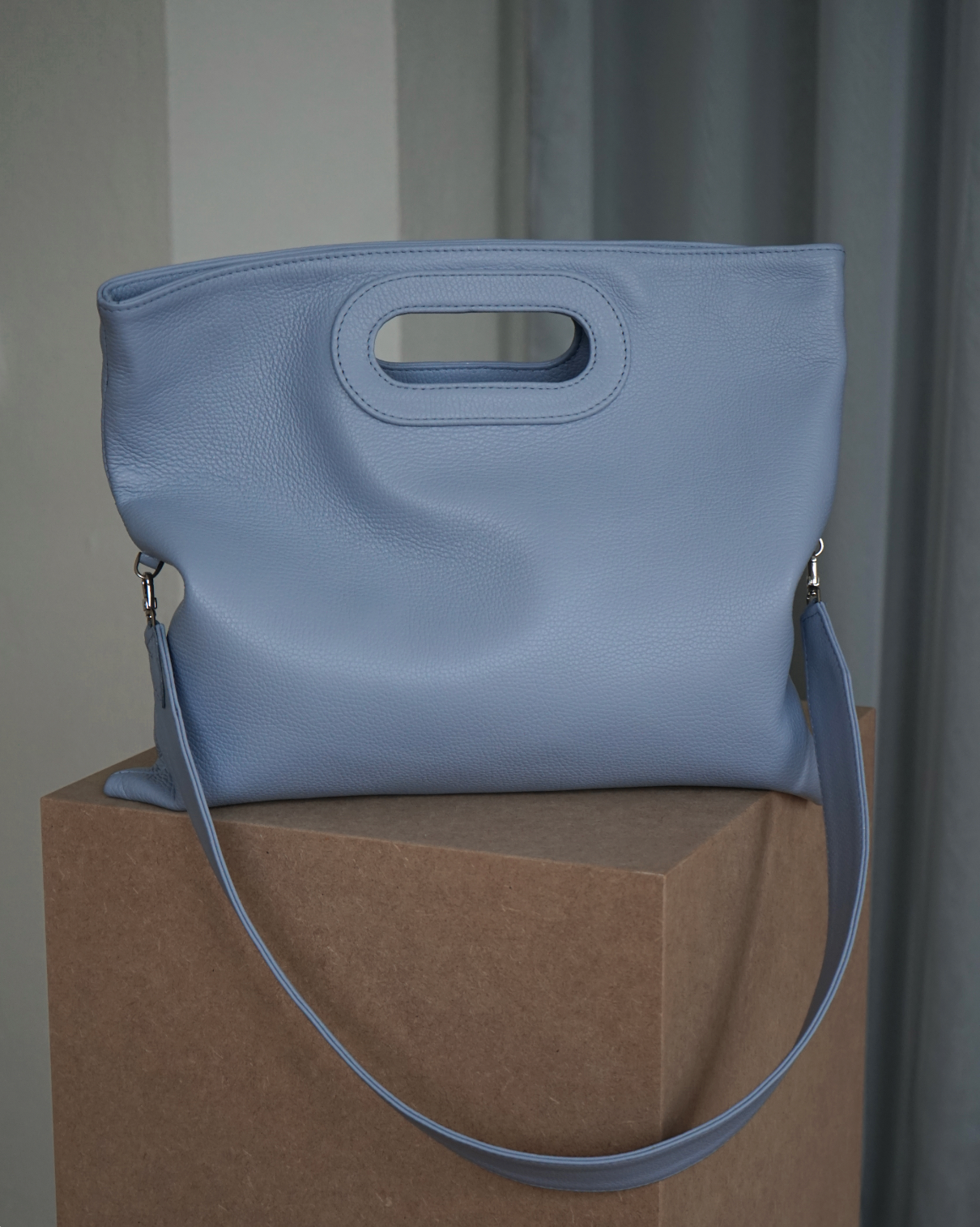 Light Blue Pillow Bag