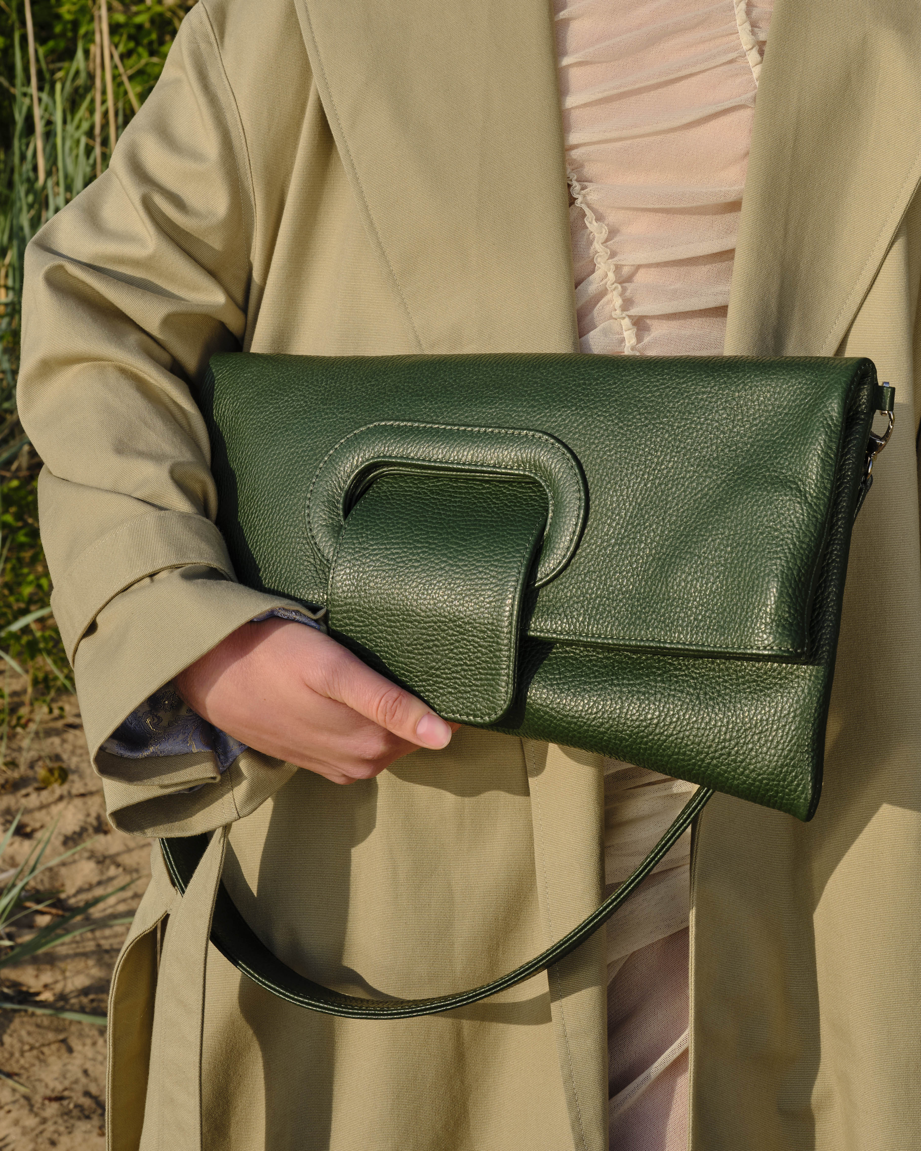 Moss Green Pillow Bag