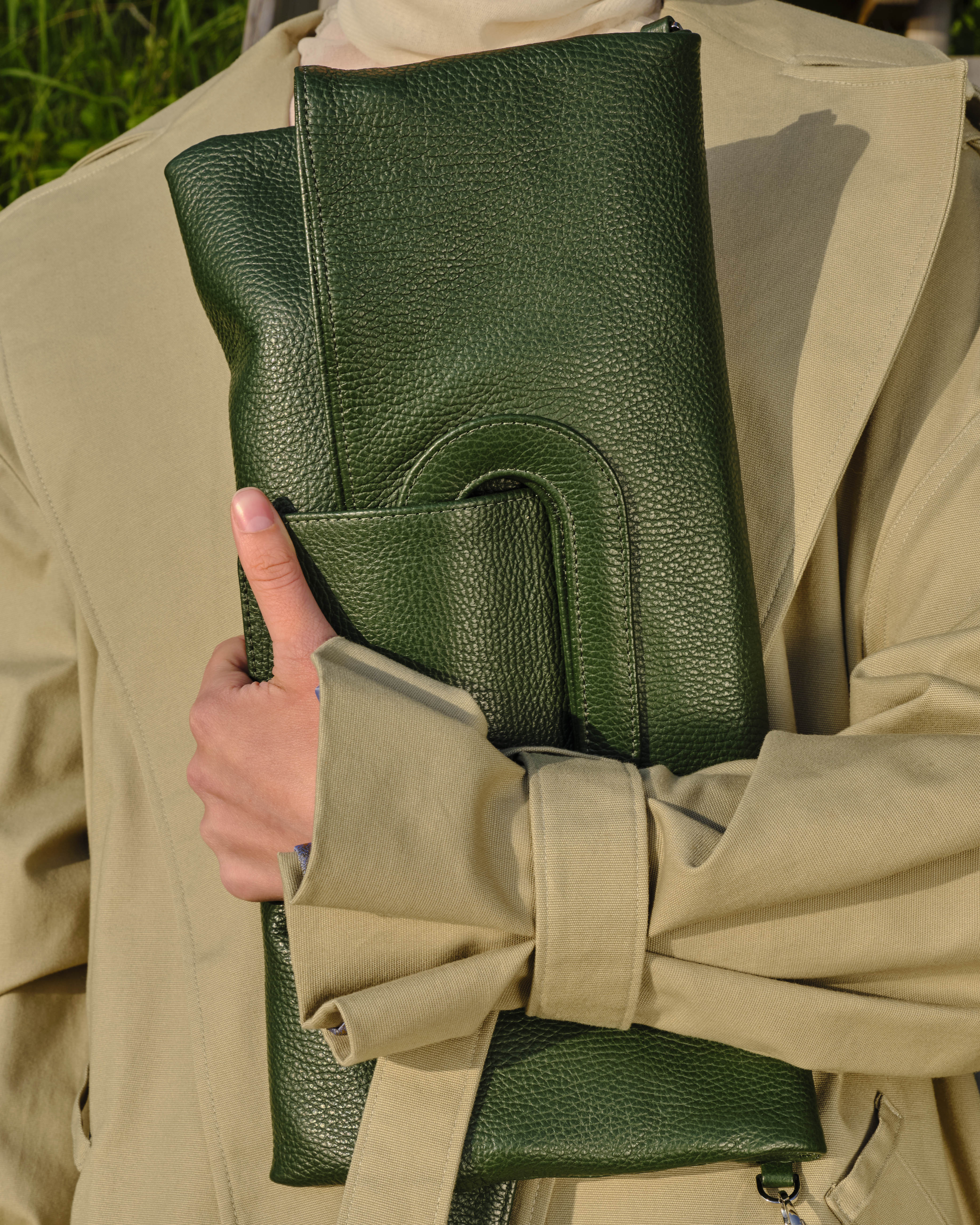 Moss Green Pillow Bag