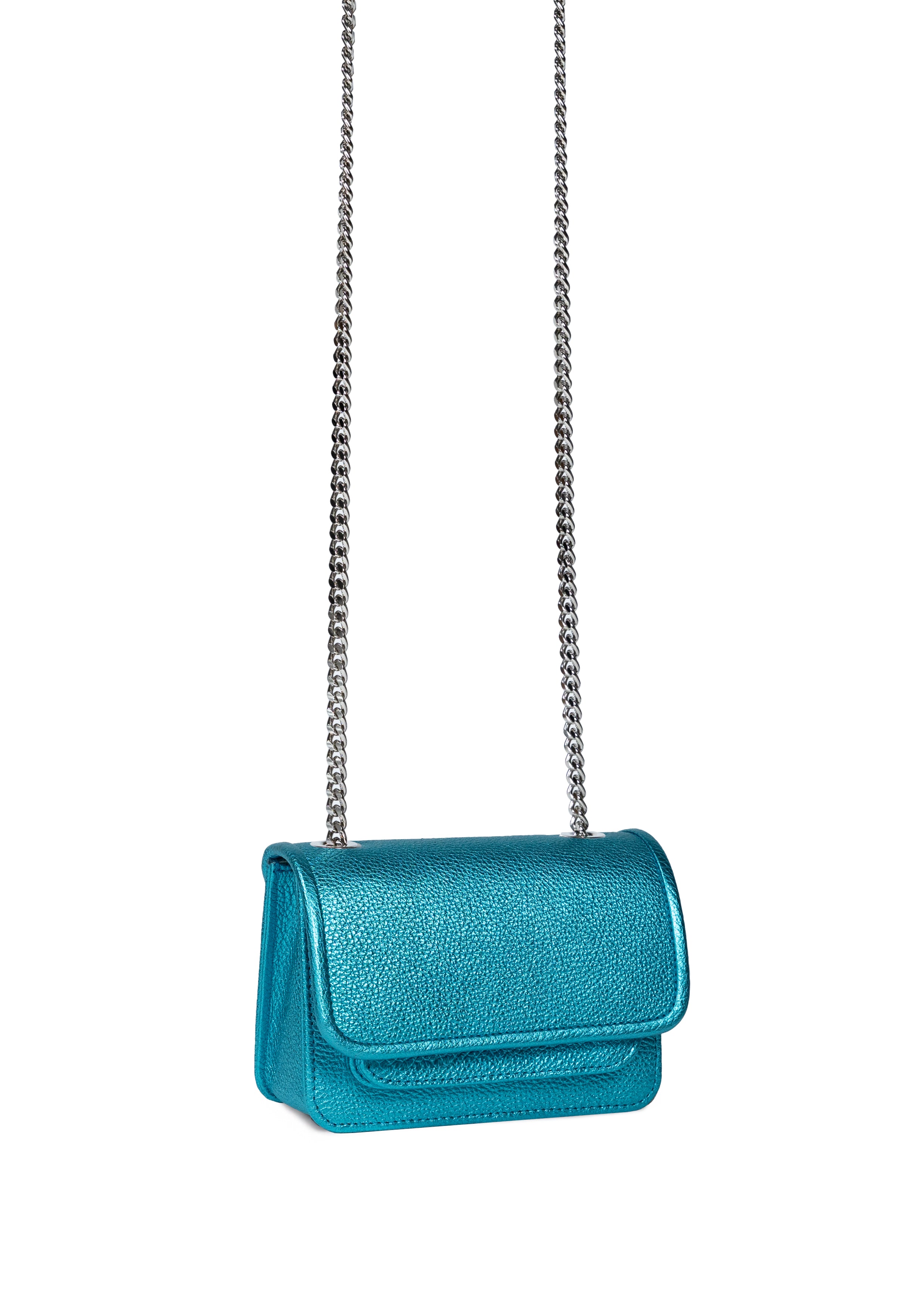 Mini Bag Cosmic Teal with Chain