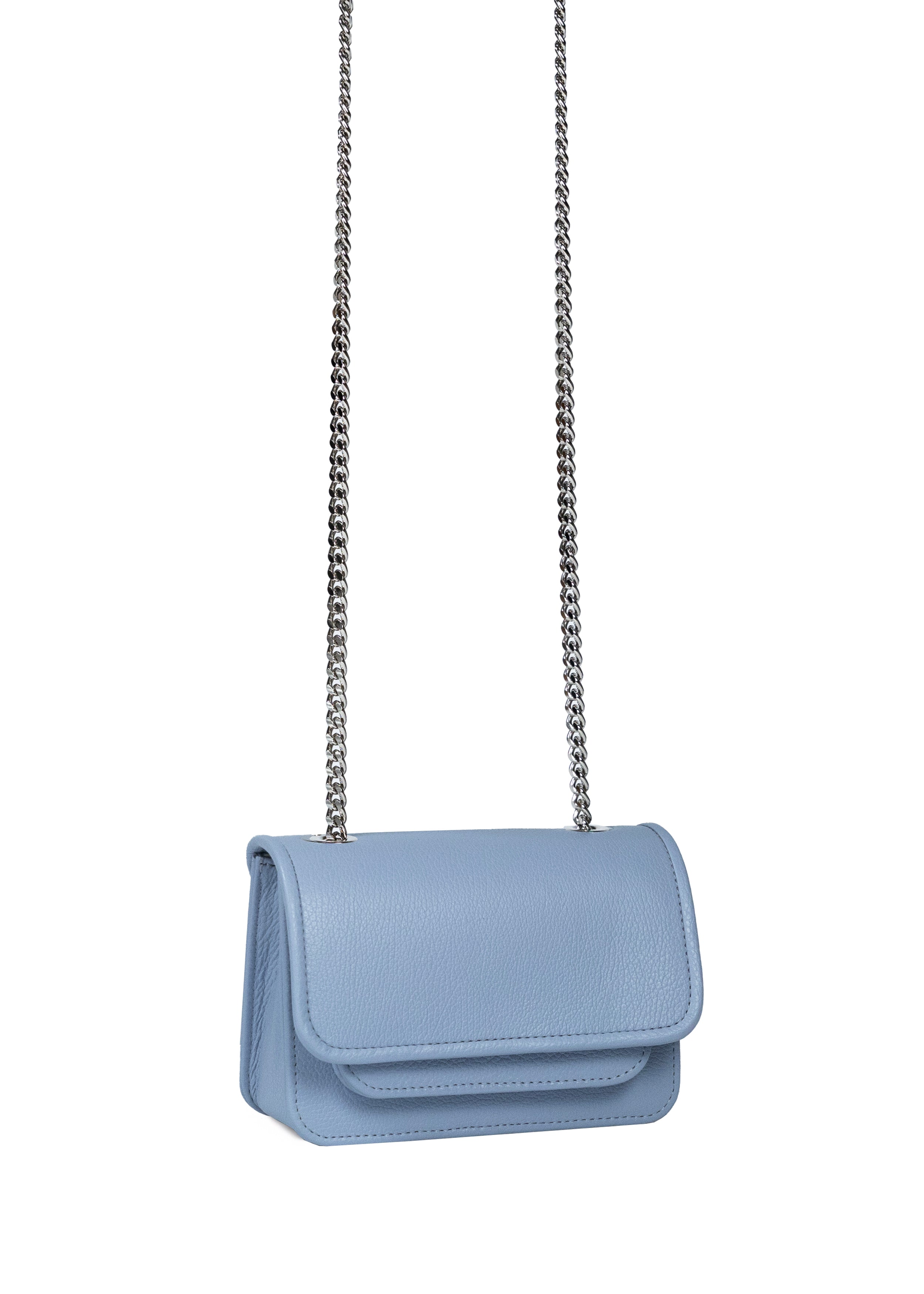 Mini Bag Light Blue with Chain