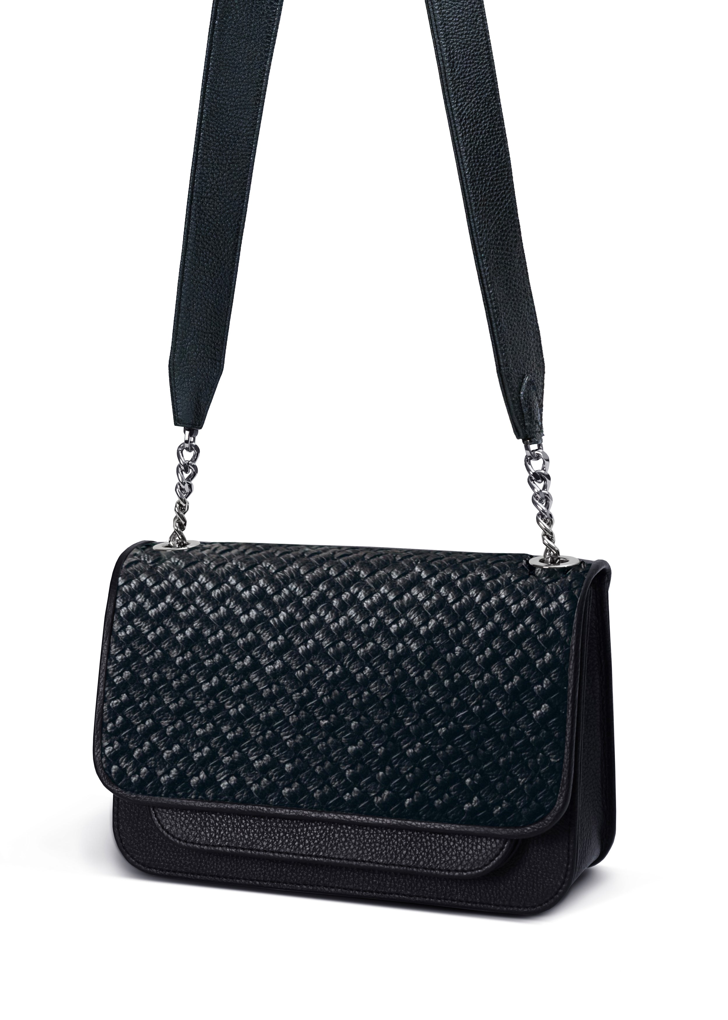 Classic Bag 'Monochrome' with Long Leather Handle
