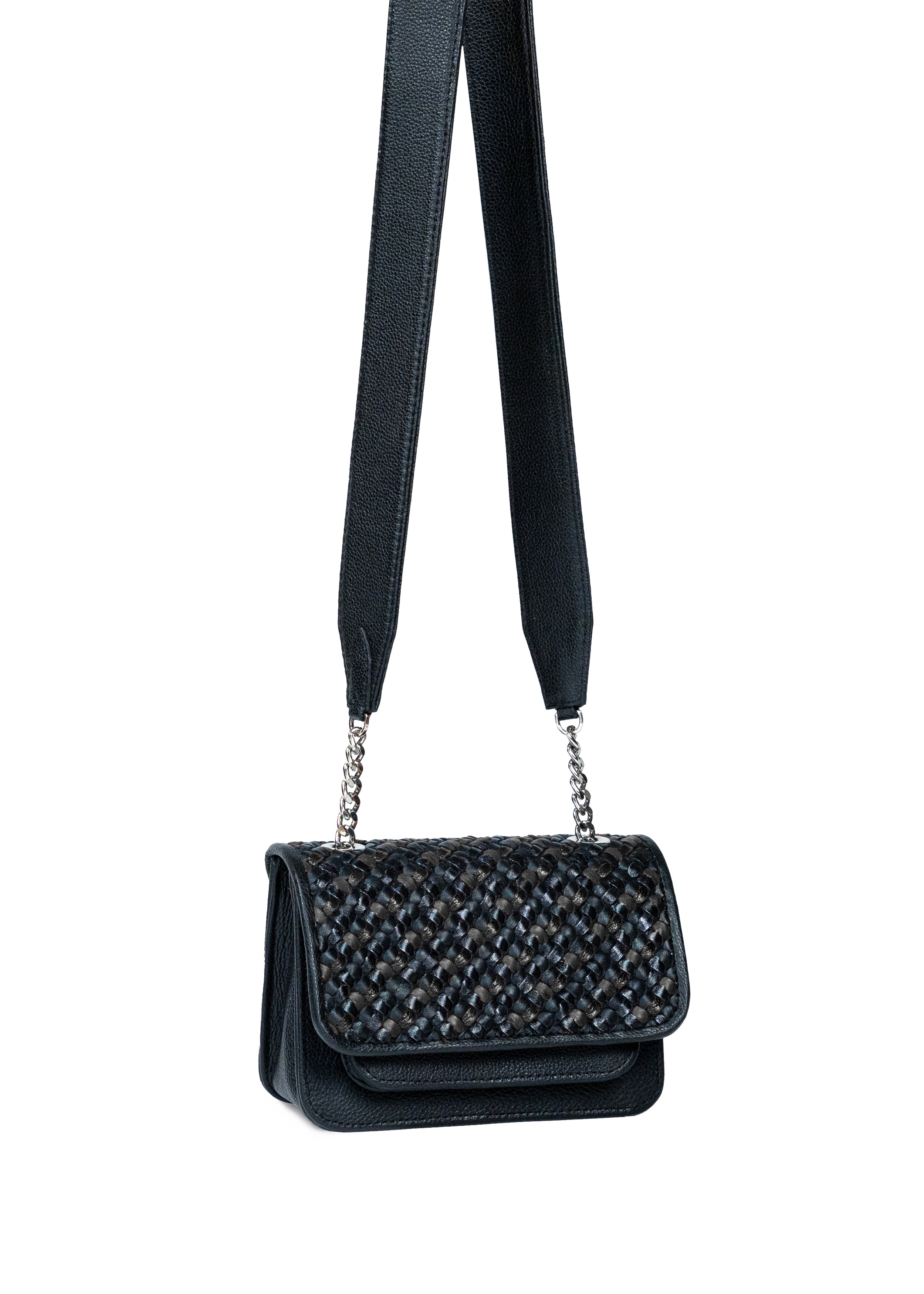 Mini Bag 'Monochrome' with Leather Handle