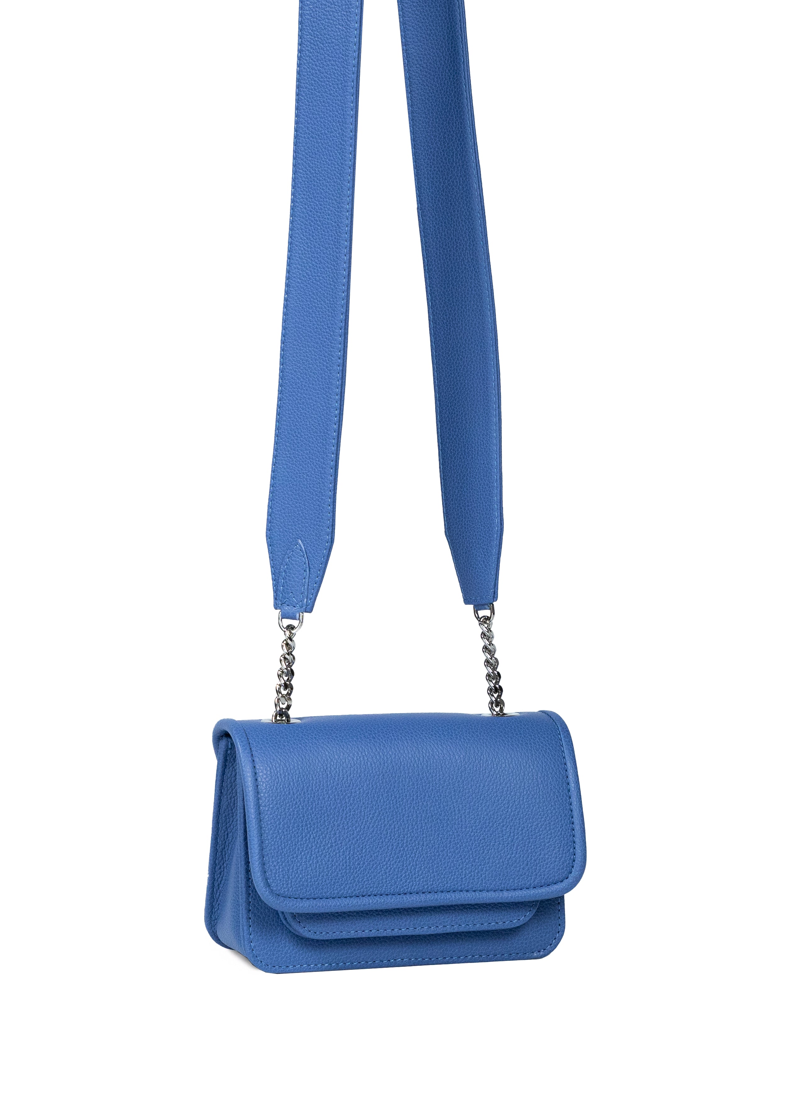 Mini Bag Cornflower with Leather Handle